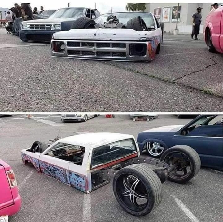 Разрешенный тюнинг авто в россии 2024 How low can you really go ? : ATBGE Strange cars, Car humor, Weird cars