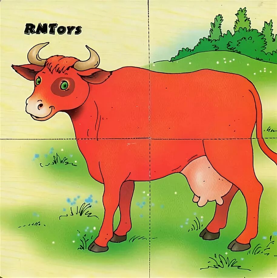 Разрезные картинки домашние животные Домашние животные разрезные картинки. - Родные игрушки