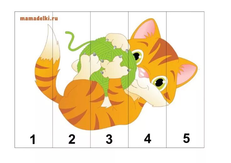 Разрезные картинки животные й . Kindergarten puzzles, Math activities preschool, Preschool learning activiti