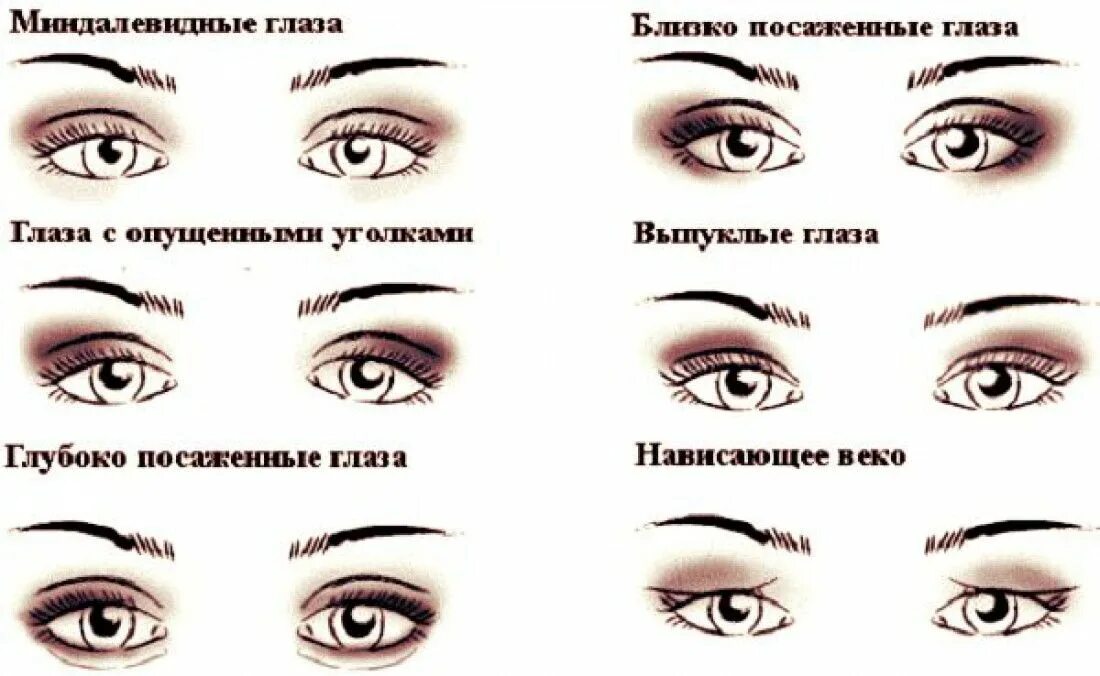 Разрезы глаз макияж Картинки по запросу глаза типы Eye makeup, Makeup, Eyes