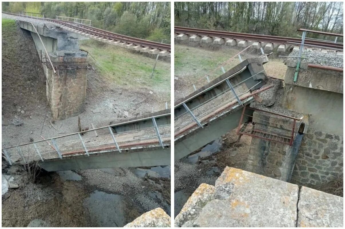 Разрушение моста фото Стало известно, как был разрушен мост в Курской области - Новости Белгорода