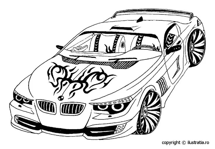 Разукрашка машин тюнинг Cars coloring pages, Car drawings, Coloring pages