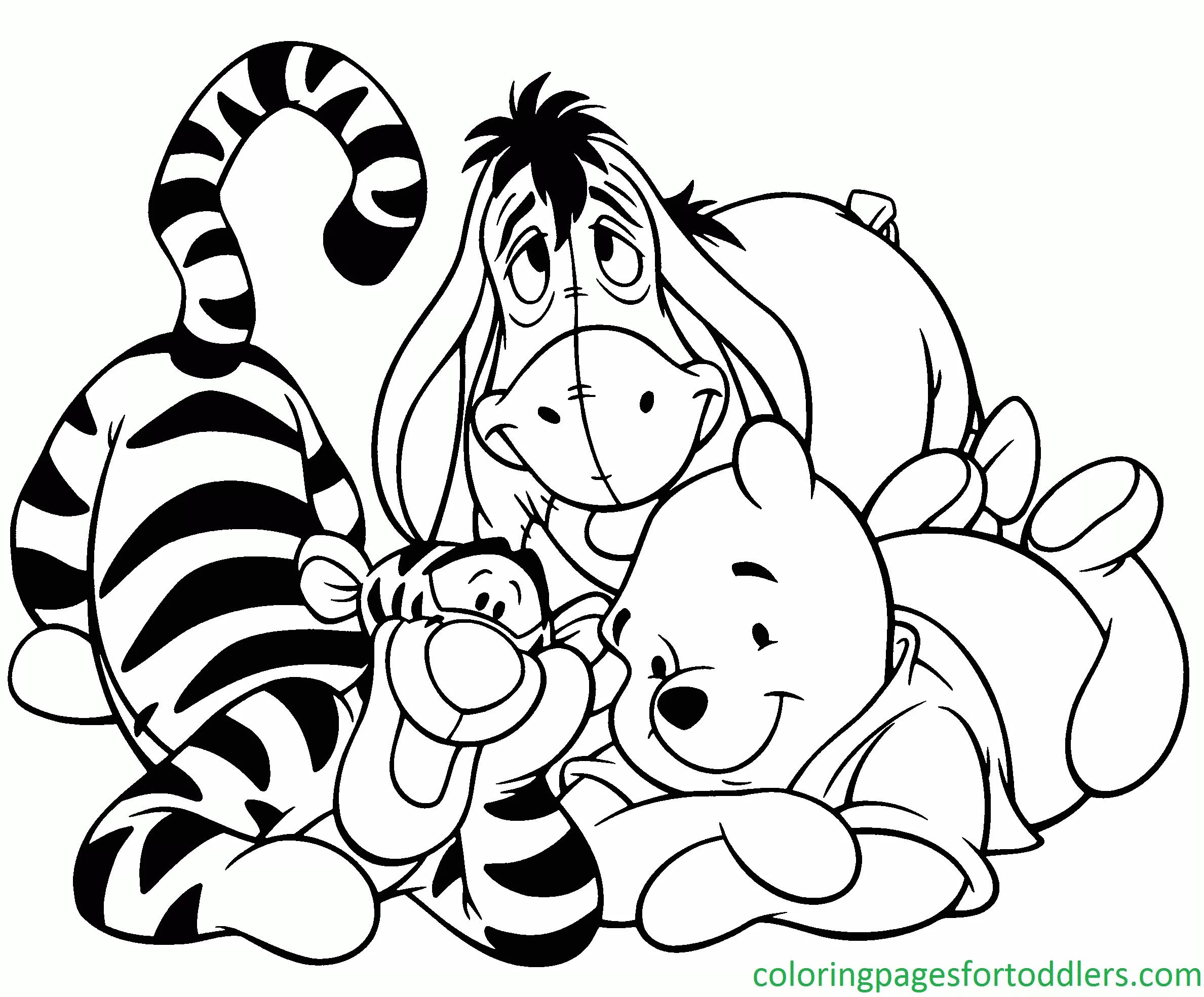 Разукрасить черно белое фото онлайн бесплатно winnie-the-pooh-coloring-pages Bear coloring pages, Monster coloring pages, Disn