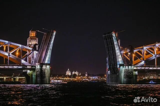 Разведение мостов в санкт петербурге фото Экскурсия - Санкт-Петербург - Ночной круиз на разв купить в Москве Хобби и отдых