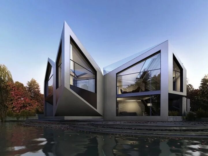 Развитие современной архитектуры и дизайна Origami House Shape-Shifts into Eight Configurations Unusual homes, Residential 