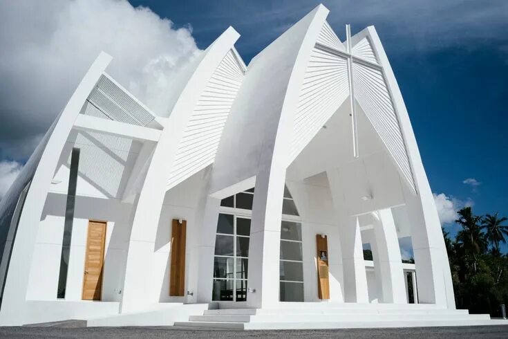 Развитие современной архитектуры и дизайна Mary Help of Christian Church (Chaweng) JUTI architects Archinect Church archite