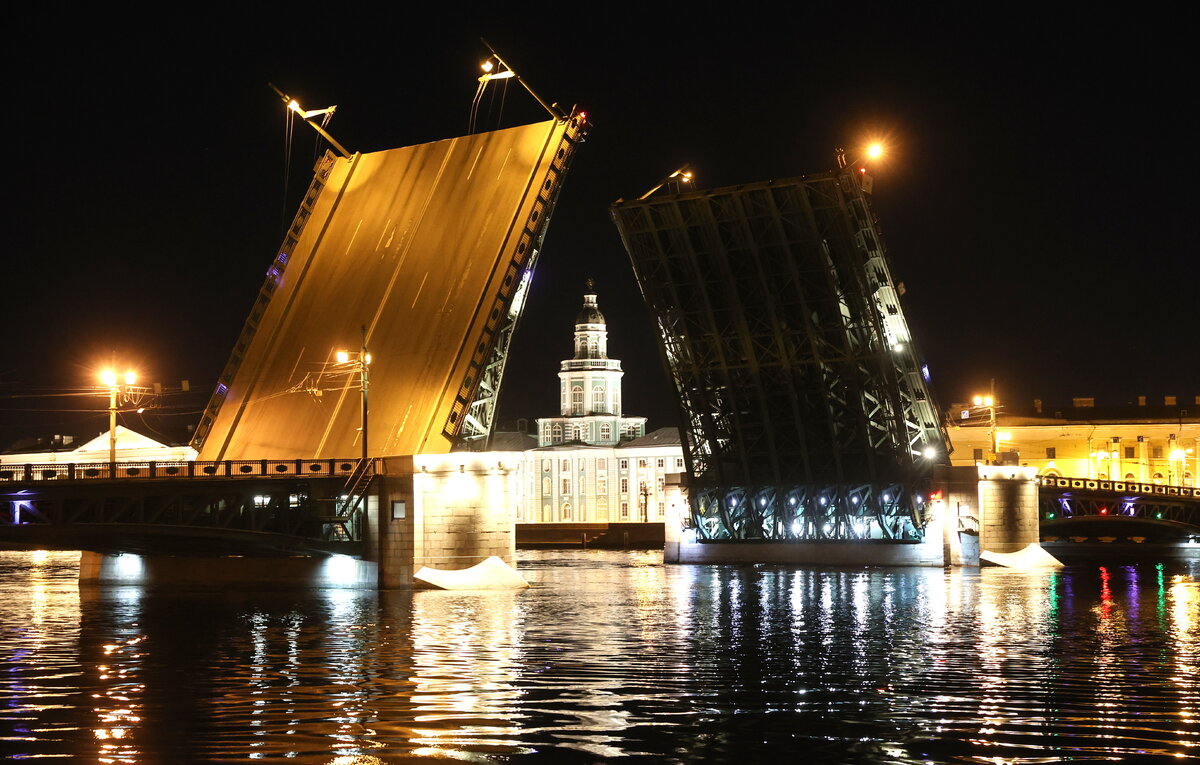 Развод мостов фото красивые В Петербурге стартовал сезон разводки мостов на Неве и Малой Неве ТАСС Дзен