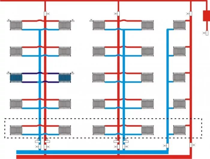 Разводка отопления в многоквартирном доме схемы подключения Схема центрального отопления: как подключается горячее водоснабжение