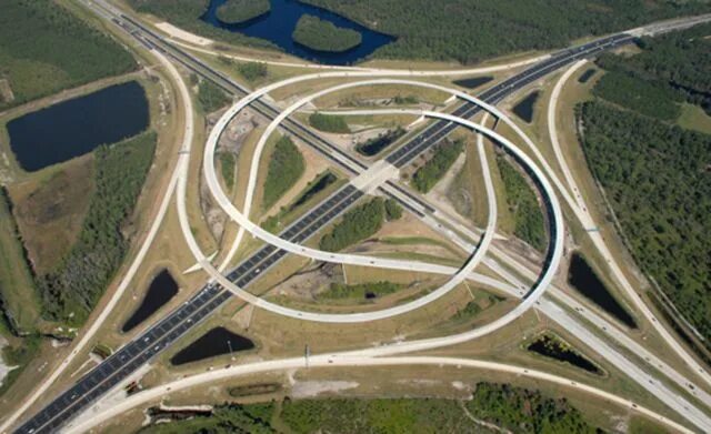 Развязка бабочка фото This highway interchange is so damn cool I thought it was fake Things to think a