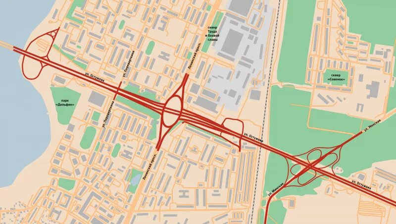 Развязка на остужева в воронеже проект фото Застойные явления. Как победить пробки в Воронеже