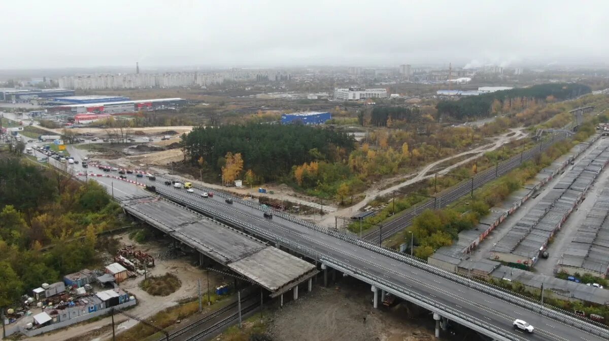 Развязка на остужева в воронеже проект фото Новый путепровод на Остужева в Воронеже откроют для движения в августе - Новости