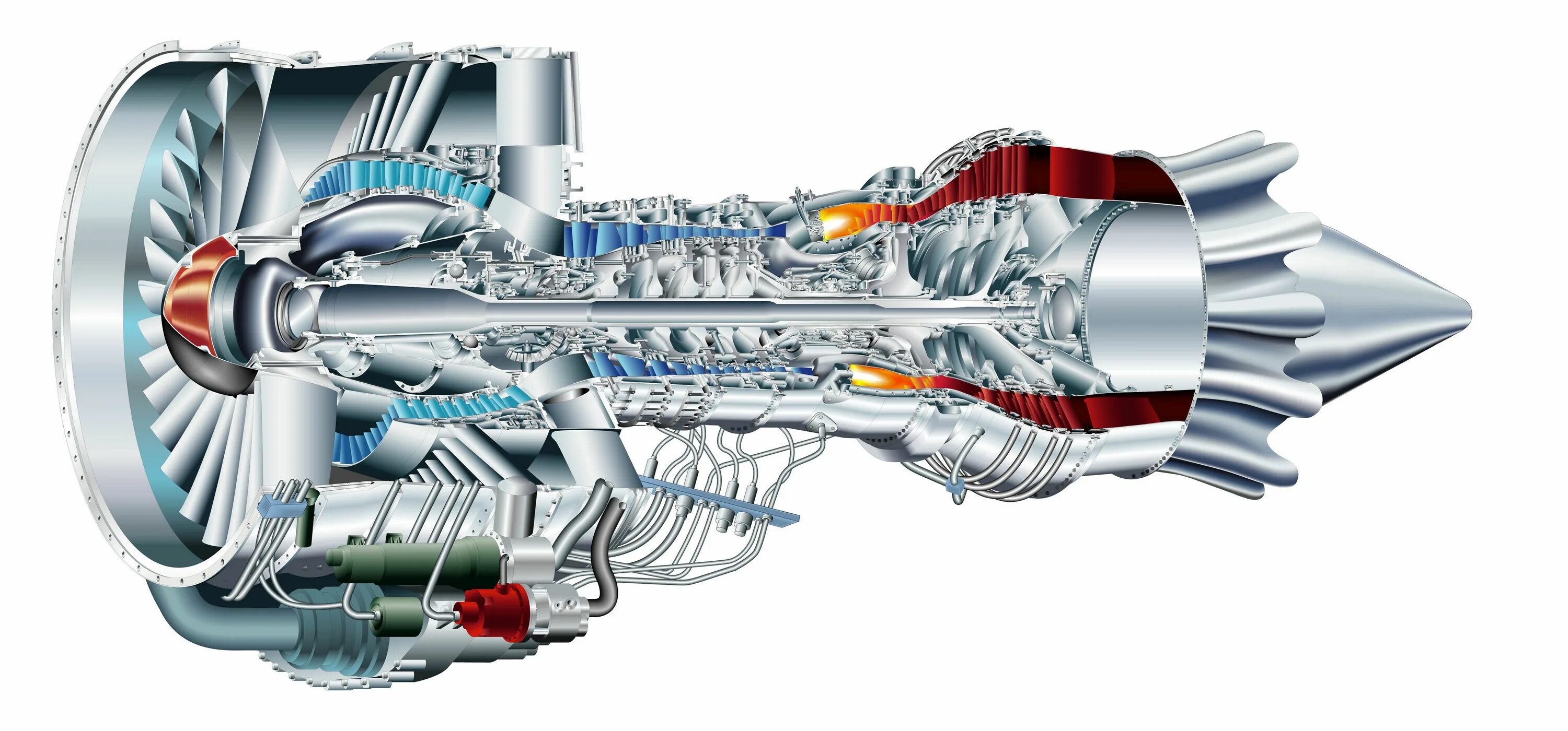 Реактивный двигатель фото Cutaway Drawing (diagramas em 3D de maquinas mostrando partes internas) FOTOS Tu