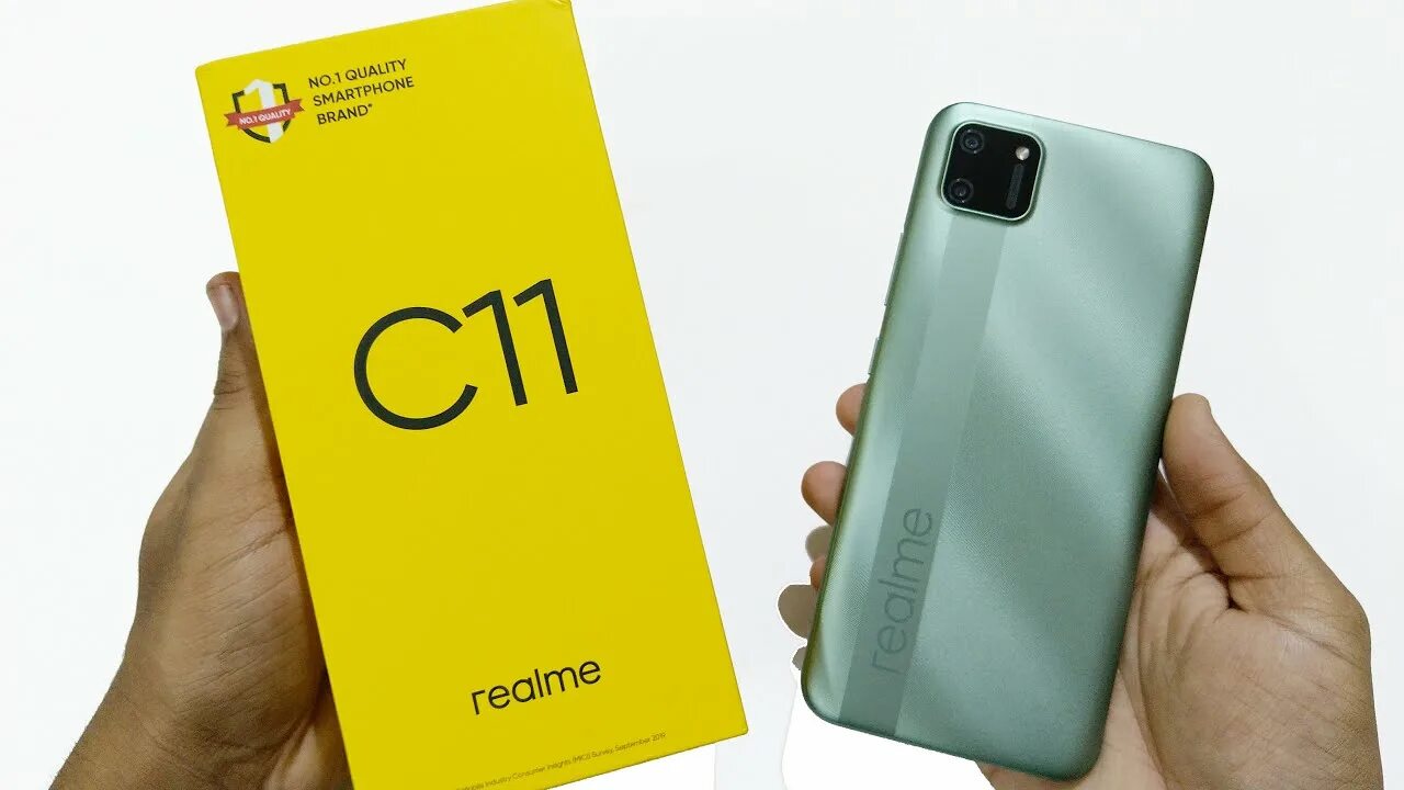 Реалми 11 фото Realme C11 Rich Green Unboxing & First Look 2+32 GB Rs-6499 - YouTube