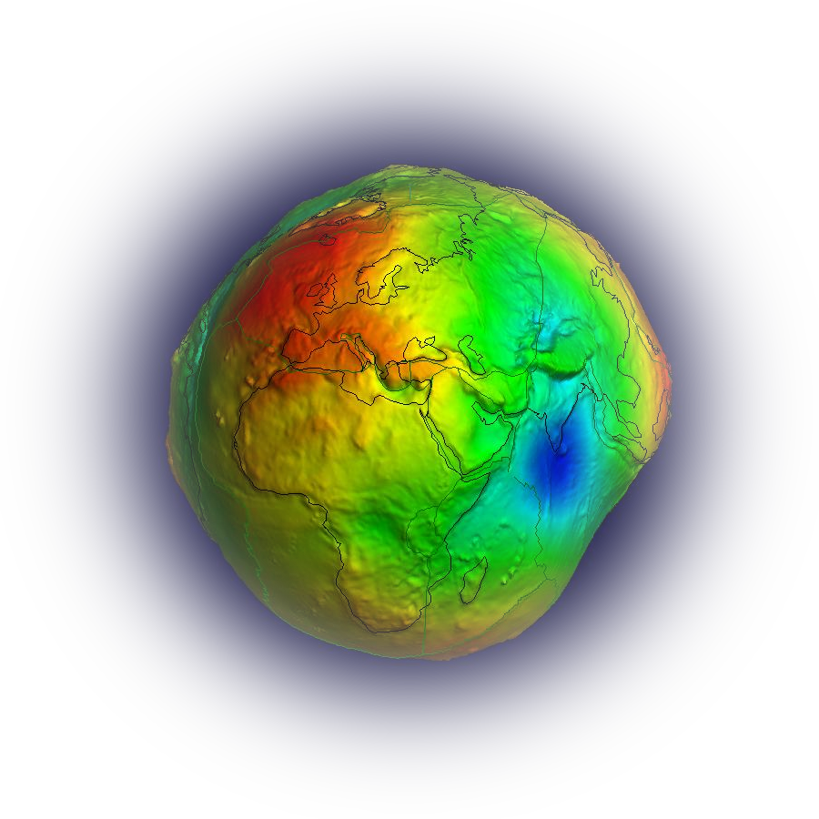 Реальная форма земли фото ICGEM International Center for Global Gravity Field Models