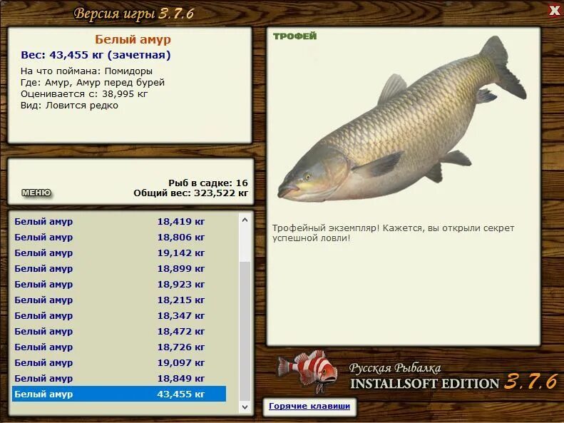 Реальная рыбалка на что ловить амур РУССКАЯ РЫБАЛКА Installsoft Edition