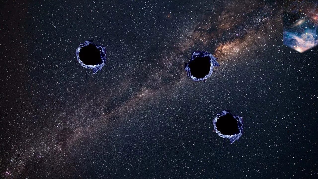 Реальные фото черных дыр Did dark matter punch holes in the Milky Way? - TomoNews - YouTube