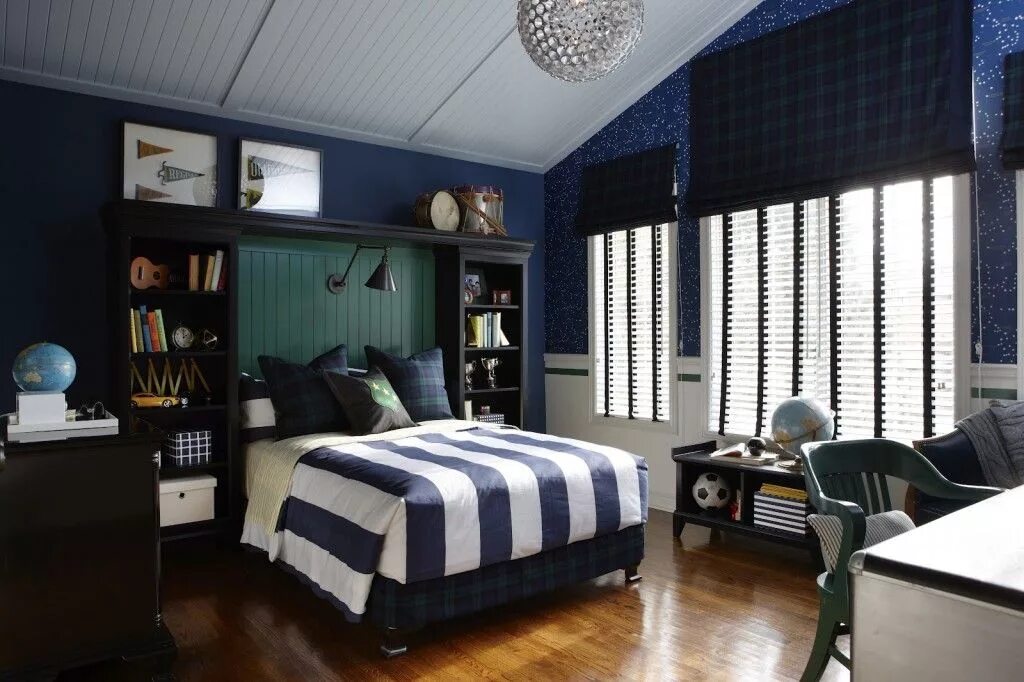 Реальные фото комнат подростков комната для подростка мальчика - Google Search Blue boys bedroom, Cool bedrooms 