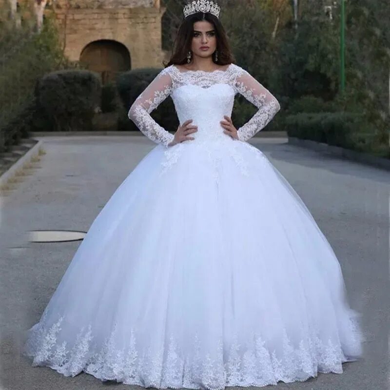 Реальные фото свадебных платьев Arab Dubai Princess Wedding Dresses Ball Gowns Handmade Muslim Wedding Gowns Bri