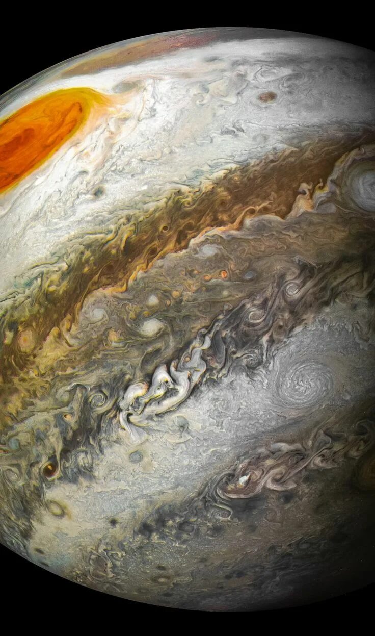 Реальные фото юпитера из космоса Jupiter's Great Red Spot from Perijove 12 Nasa jupiter, Space and astronomy, Jup