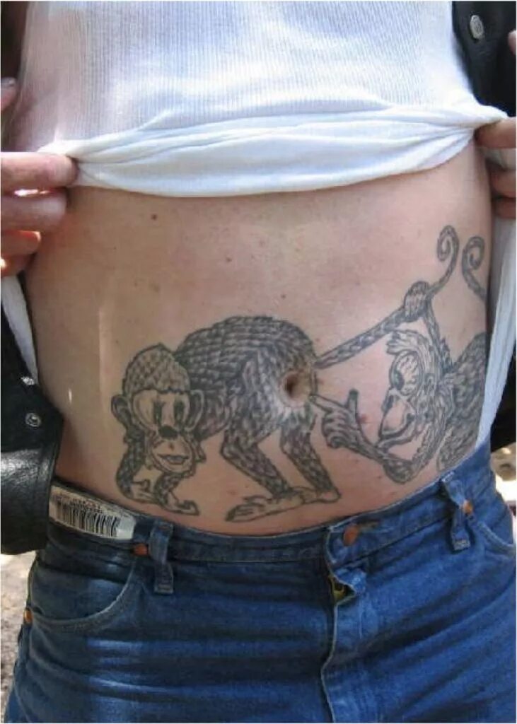 Реальные тату фото 19 Tattoos That Gave A Whole New Purpose To The Belly Button Tatuaże, Tradycyjne