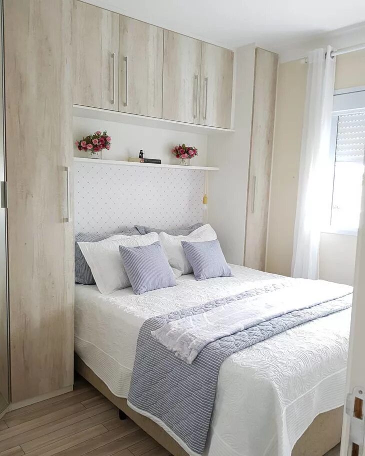 Реальный дизайн маленькой спальни Guardar-roupa planejado: vantagens, preços e modelos Small bedroom remodel, Smal