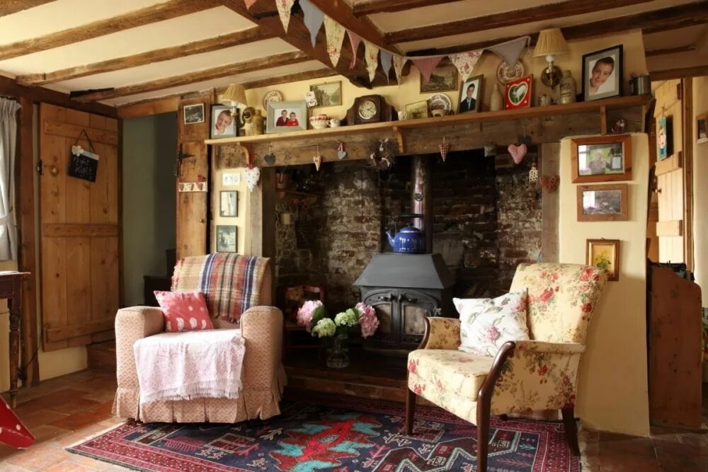 Реальный интерьер деревенского дома Pin by Siân Jones on Must do this to my house... Country cottage living room, Co