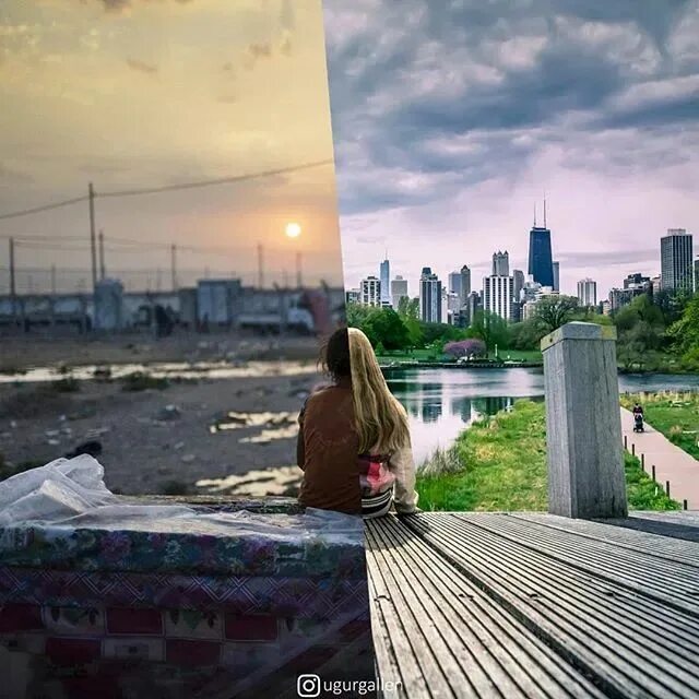 Реальный мир фото 25 Jarring Photo Collages of People That Live Completely Different Lives Photo, 