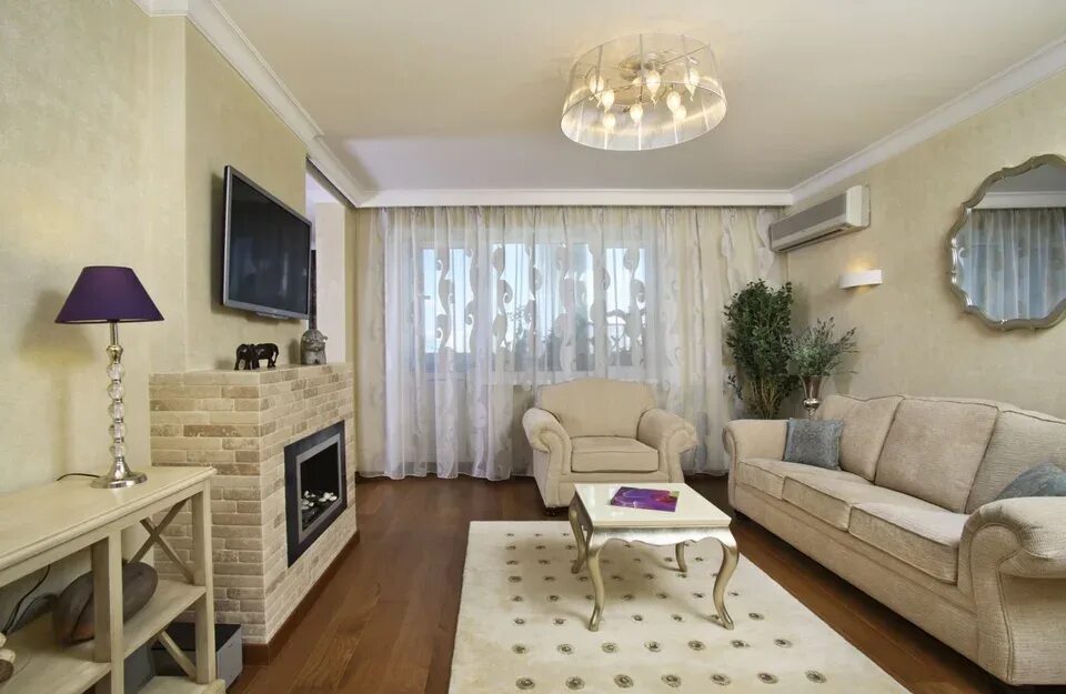 Реальный ремонт квартир фото зал Sofa in the living room 17 sq m photo (57 Photos)