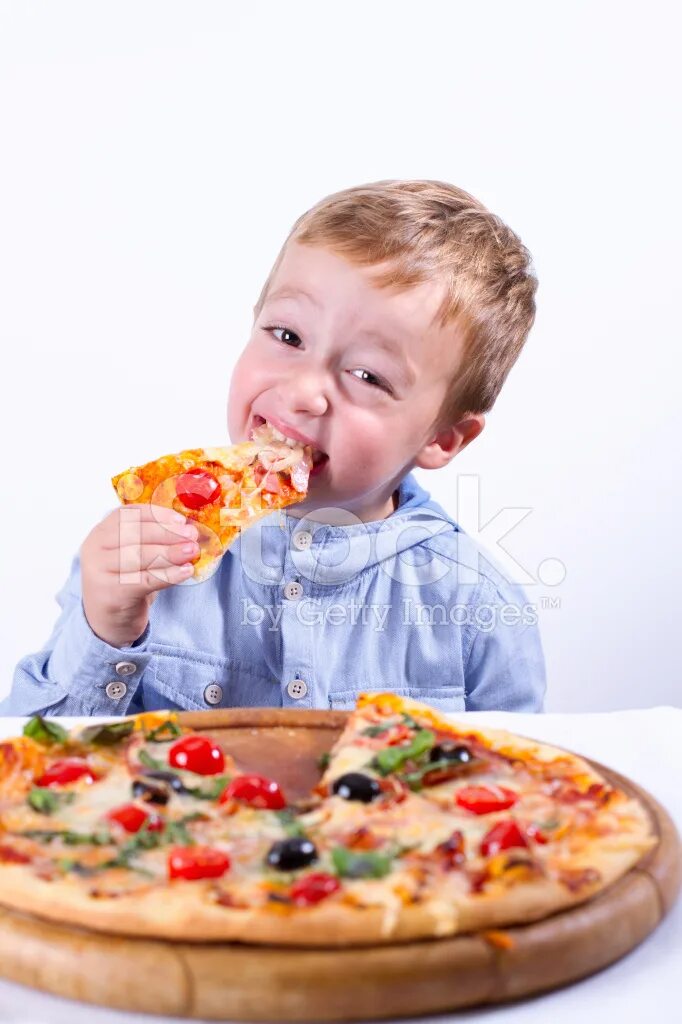 Ребенок пицца фото Little Boy With Pizza Stock Photo Royalty-Free FreeImages