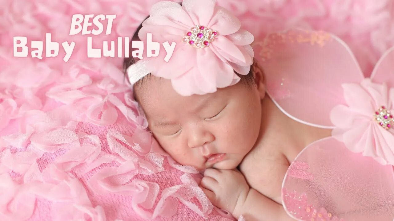 Ребенок в розовом фото Lullaby for baby brain development music ♫ Lullaby Baby Baby music to sleep - Yo