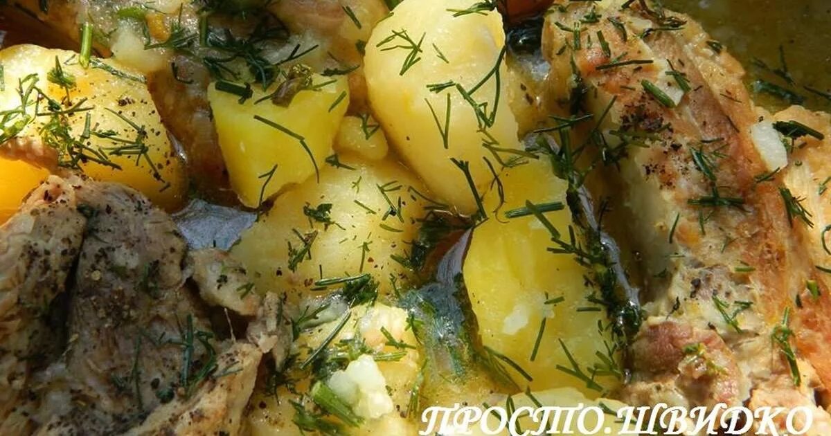 Ребрышки с картошкой рецепт с фото Картофель тушеный с ребрами - покроковий рецепт з фото. Автор рецепта Олена Дем'