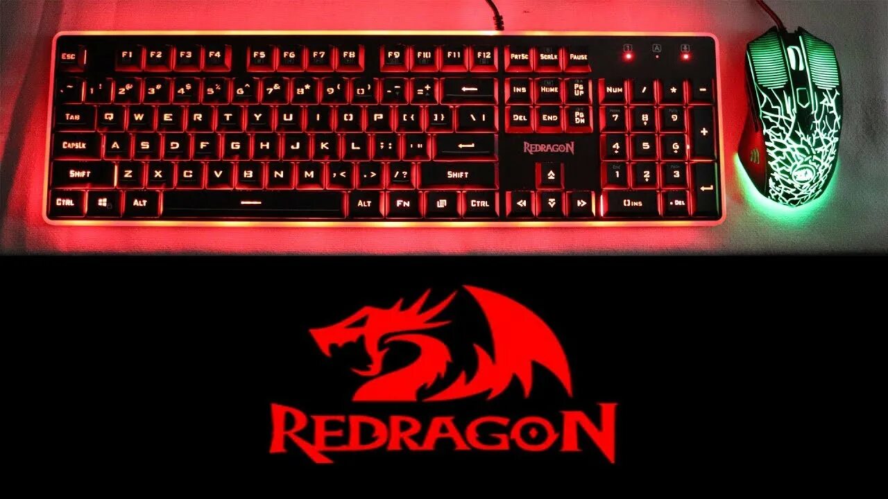 Ред драгон 530 как подключить по проводу Redragon Budget 3 in 1 Gaming Mechanical Feel Keyboard and Gaming Mouse with Mou