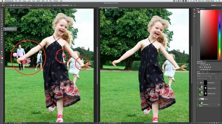 Редактирование фото с заменой фона Remove unwanted people from a photo's background Photoshop, Photoshop tips, Phot