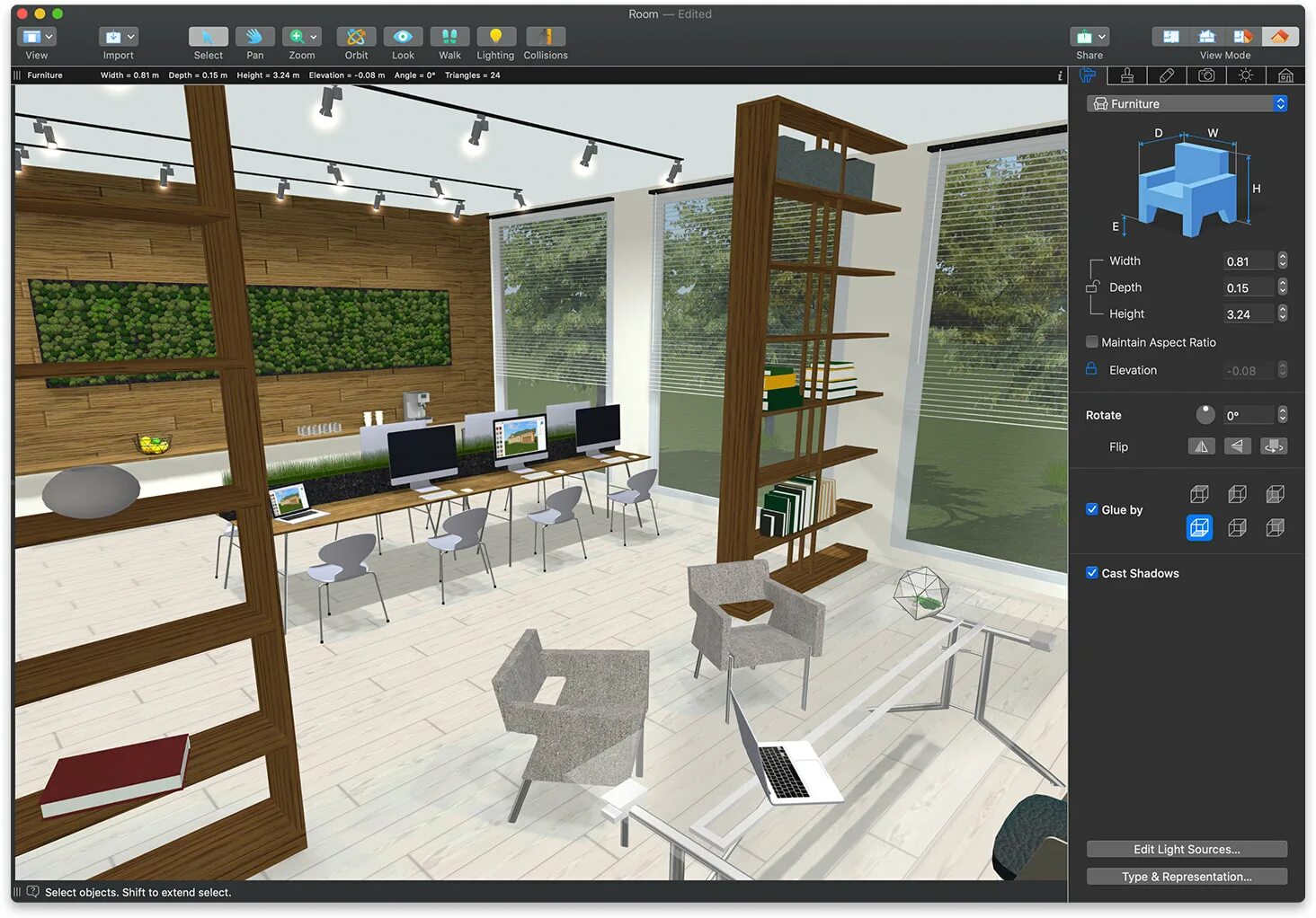 Редактор дизайна интерьера Free 3D Modeling Software - Live Home 3D