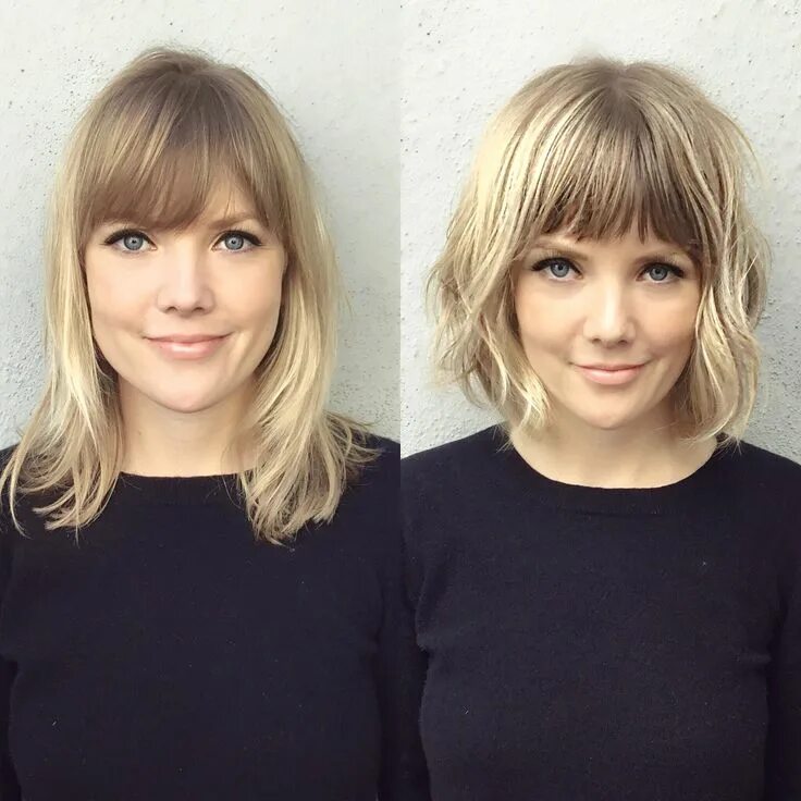 Редактор фото челка Holly Seidel on Instagram: "From a grown out pixie cut to this pretty bob with l