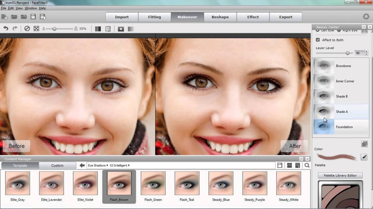 Редактор фото глаз FaceFilter3 Tutorial - Creating Custom Eye Makeup Templates Custom eyes, Eye mak