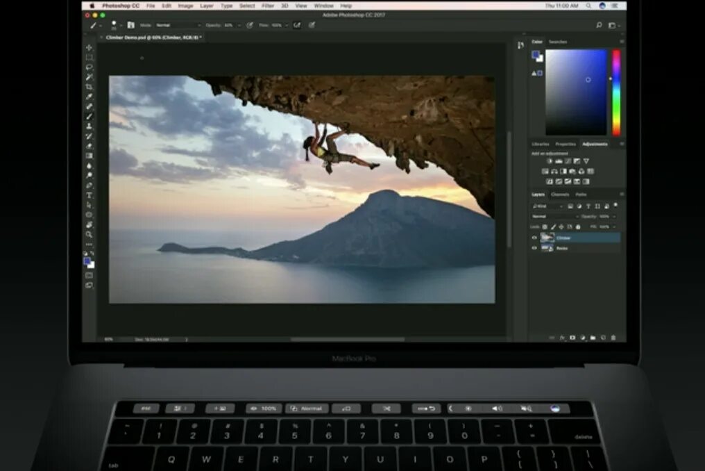 Редактор фото на ноутбук Here’s how Photoshop will work with the new MacBook Pro Touch Bar Macworld