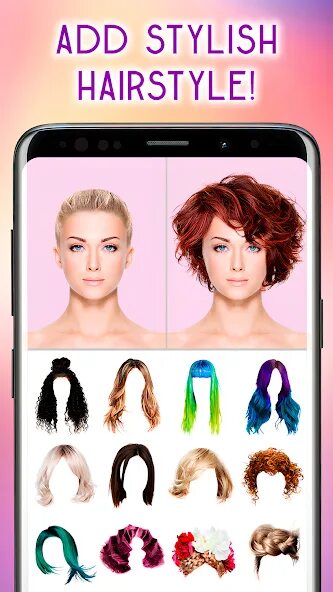 Редактор фото прически онлайн бесплатно Hairstyles Photo Editor - Праграмы ў Google Play