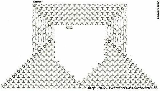Реглан крючком сверху схемы Российский Сервис Онлайн-Дневников Häkelschal einfach, Gehäkelte spitzenkanten, 