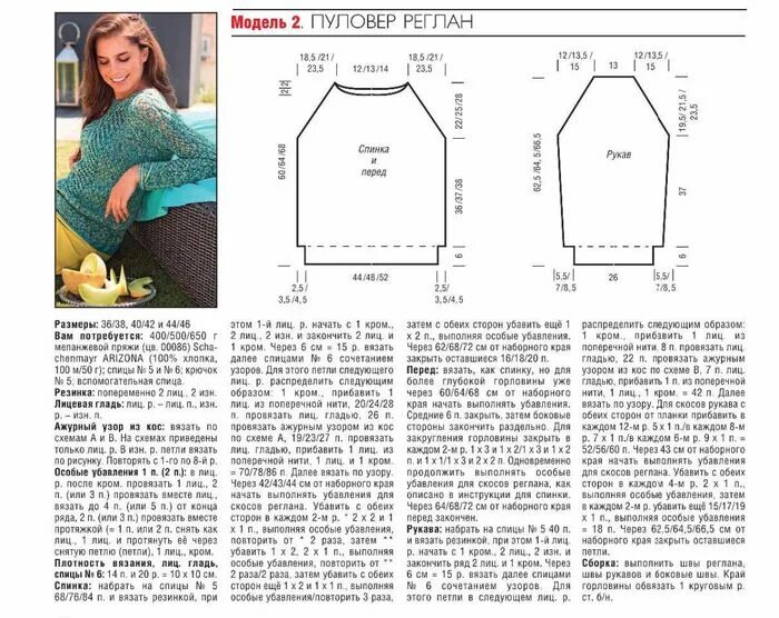 Реглан спицами модели со схемами меланжевый джемпер реглан с ажурными вставками и косами. Обсуждение на LiveInter