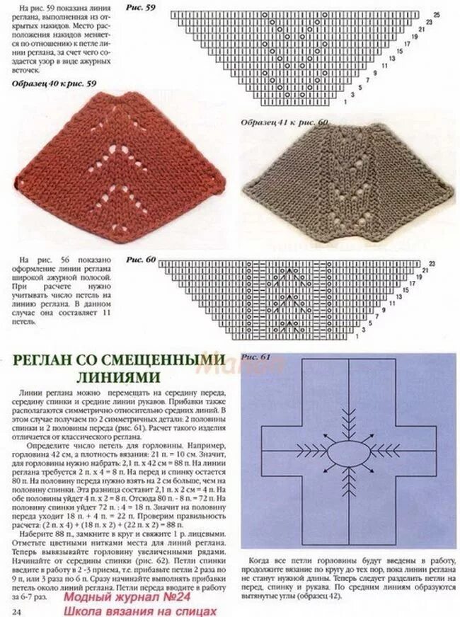 Реглан спицами схемы модели Красивая линия реглана спицами. Knitting charts, Knitting, Baby knitting