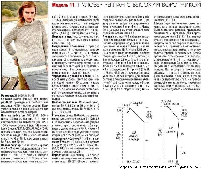 Реглан спицами со схемами свитера Картинки ВЯЗАНИЕ ДЖЕМПЕРОВ РЕГЛАНОМ СХЕМЫ