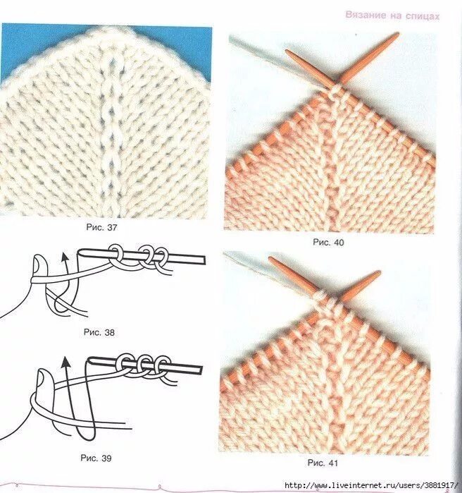 Регланные петли спицами с описанием и схемами ПРИБАВЛЕНИЕ ПЕТЕЛЬ БЕЗ ОТВЕРСТИЙ (Уроки и МК по ВЯЗАНИЮ) Журнал Вдохновение Руко