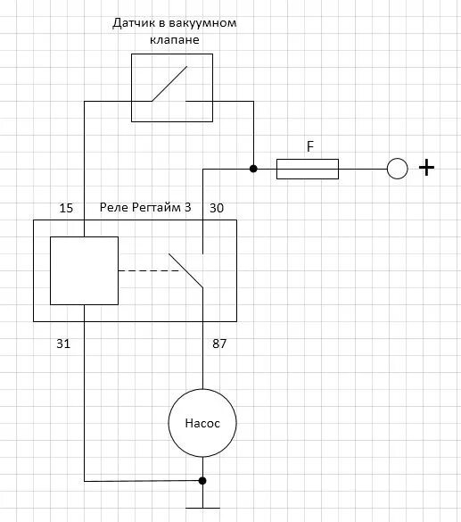 Регтайм реле схема подключения Электрический вакуумный насос - Audi 80 (B4), 2 л, 1992 года своими руками DRIVE