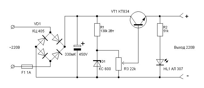 Регулировка напряжения схема своими руками Ответы Mail.ru: Схема регулятора мощности на транзисторе для паяльника