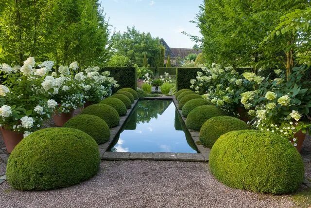 Регулярный ландшафтный дизайн Wollerton Old Hall Garden Formal garden design, English garden design, English g