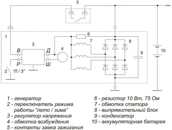 Регулятор генератора схема подключения Я120М1И2 Регулятор напряжения (ID# 5208482), купить в Гомеле на Deal.by