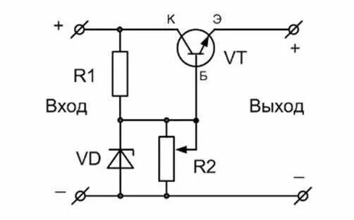Ответы Mail.ru: как в данной схеме ограничить напряжение на выходе до 10 В