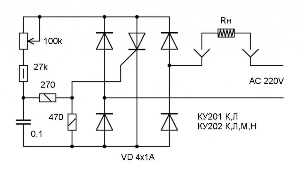 Регулятор напряжения 220 схема подключения Регулятор напряжения 220 В своими руками: схемы и способы сборки