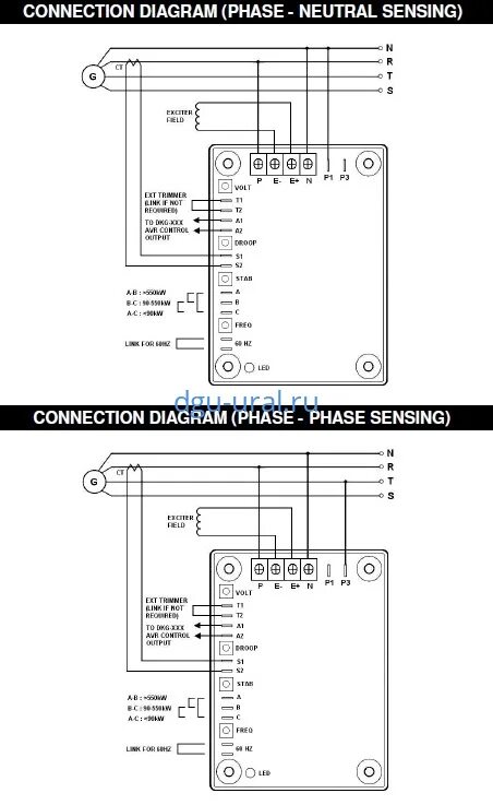 Регулятор напряжения генератора трехфазного avr2 подключение AVR-40 Регулятор напряжения генератора (вых.40А 0-90В) - интернет-магазин ДГУ-Ур